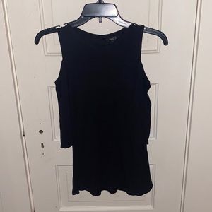 Black off the shoulder top